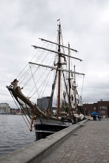 The Thor Heyerdahl docked in Malmö harbour. (Image: FAU/Regine Oyntzen)